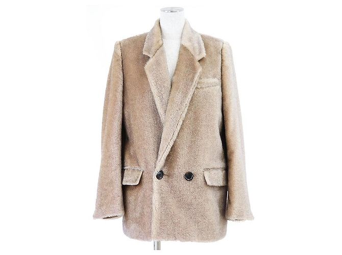 Chaqueta de mohair de algodón Monogram Louis Vuitton 2023AW Beige