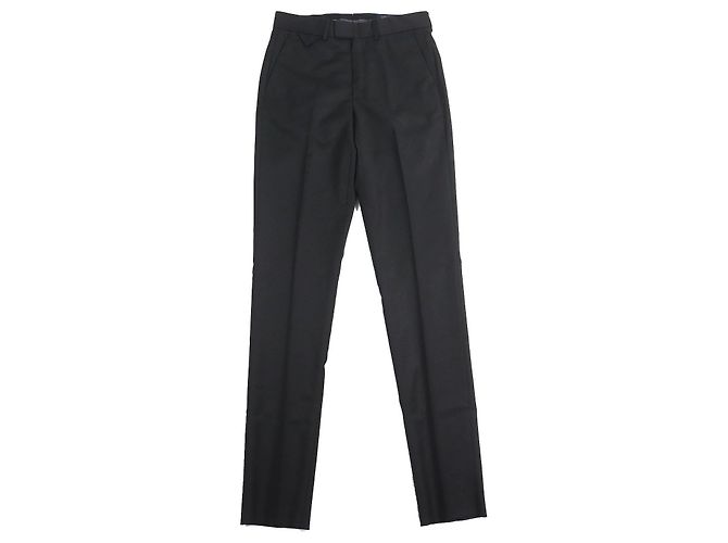 Louis Vuitton Cupra Monogram Wool Pants Black