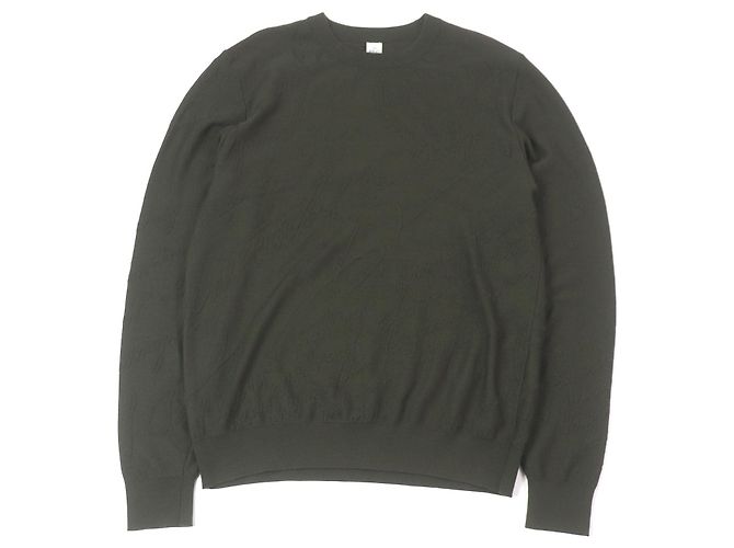 Autre Marque Wollstrickwaren Calligraphy Berluti Grün Khaki
