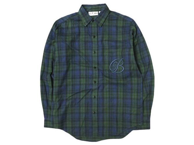 Autre Marque Camicia in flanella di cotone B EMBLEM BlackEyePatch Multicolore