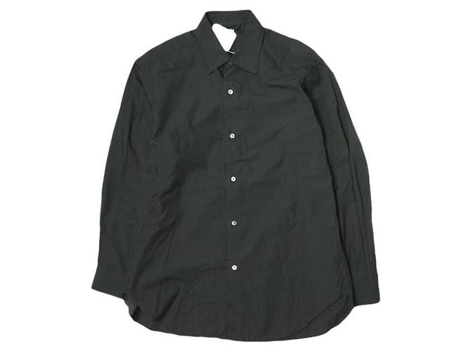 Autre Marque Camisa clásica de chambray Blurhms de algodón Negro