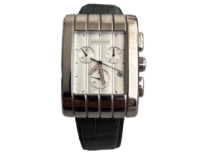 Orologio Boucheron Chrono Reflet in acciaio Argento