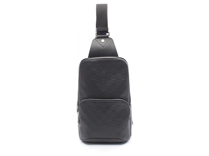 Louis Vuitton Avenue Sling Bag Black Leather  ref.2482090