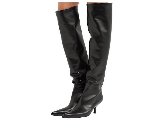 Botas Bourgeoises The Row em Couro Preto