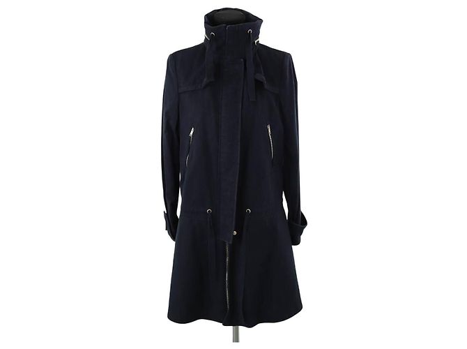 Red Valentino Blauer Baumwollmantel