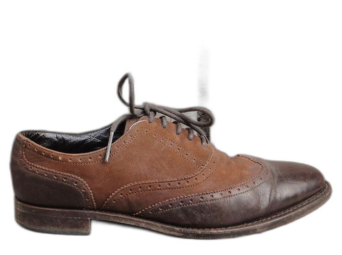 Scarpe Derby Paraboot in pelle marrone uomo