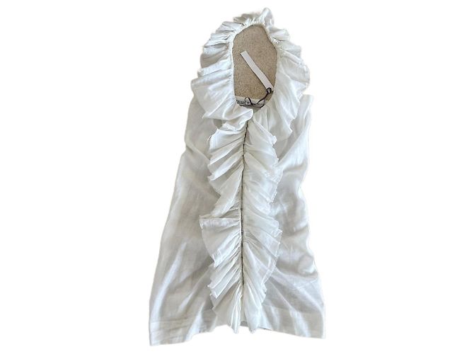 Autre Marque Top Dorica Etxart & Panno Blanco Algodón
