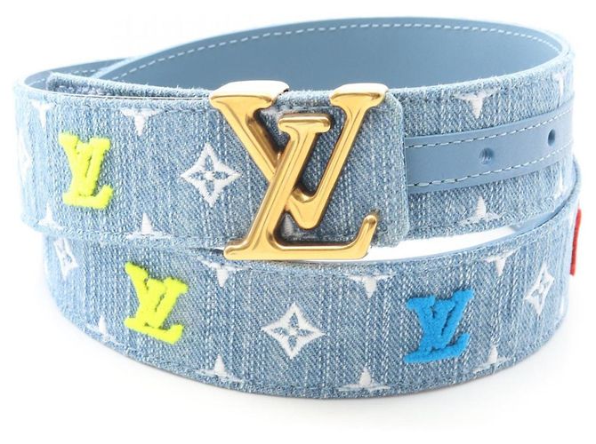 Louis Vuitton Santur LV New Wave Belt Blue Multiple colors