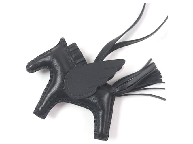 Hermès Hermes Rodeo Charm Pegasus Anyo Miro Key Ring Black 