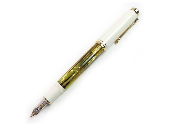 Autre Marque Pelikan Souverän 14K Füllfederhalter Weiß