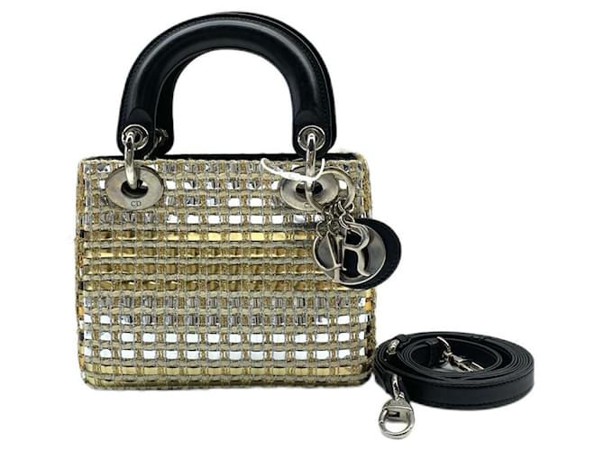 Dior Lady Dior Sequin Shoulder Bag Multiple colors Cloth  ref.2483276