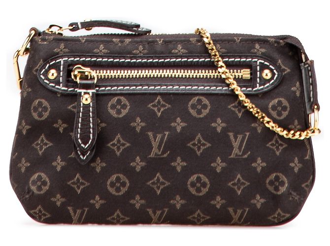 Louis Vuitton Brown Monogram Mini Lin Mini Pochette Accessoires