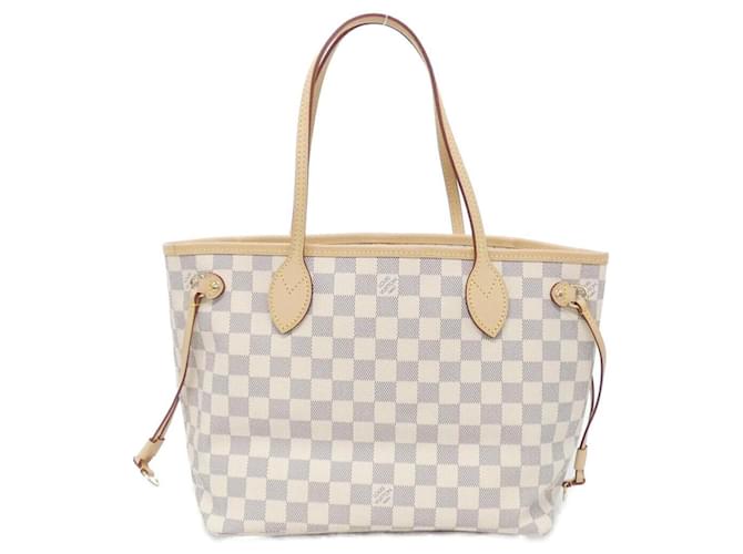 Louis Vuitton Damier Azur Neverfull PM Handbag Blue Cloth  ref.2484368