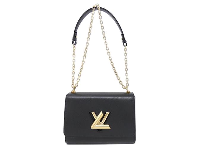 Louis Vuitton Epi Twist MM Shoulder Bag Black Leather  ref.2484518