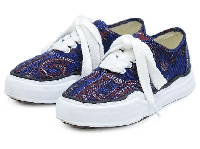 Autre Marque Mihara Yasuhiro Jacquard Canvas Sneakers Blau