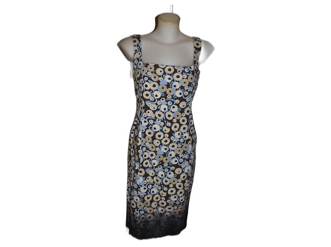 Vestido midi Philosophy Di Alberta Ferretti estampado de algodón Talla 40 Multicolor