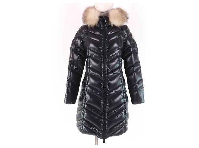 Moncler FULMAR Pharma Fox fur Down Coat Black