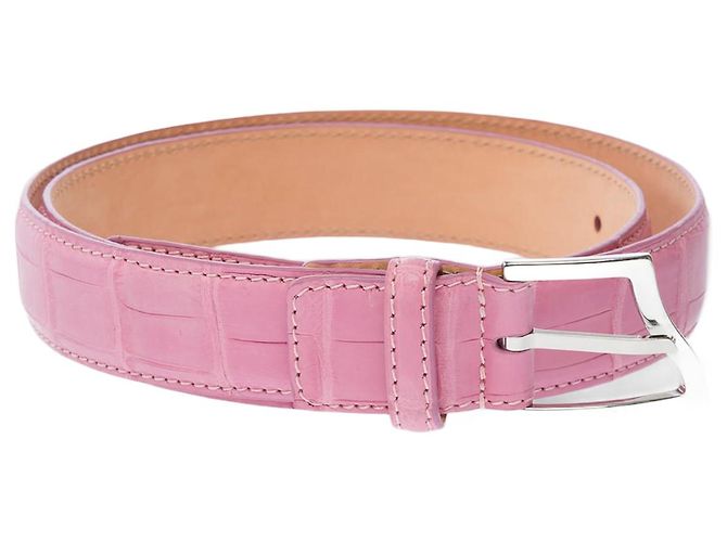 Autre Marque UNSIGNED Accessory in Pink Crocodile - 102806