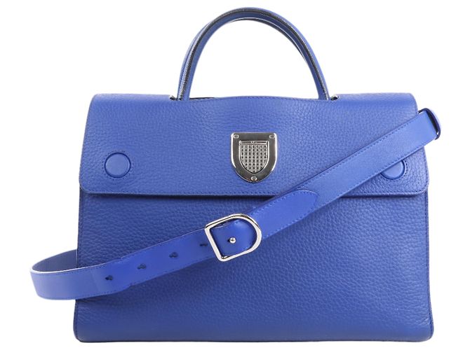 Borsa in pelle Diorever Medium 2Way di Dior in blu