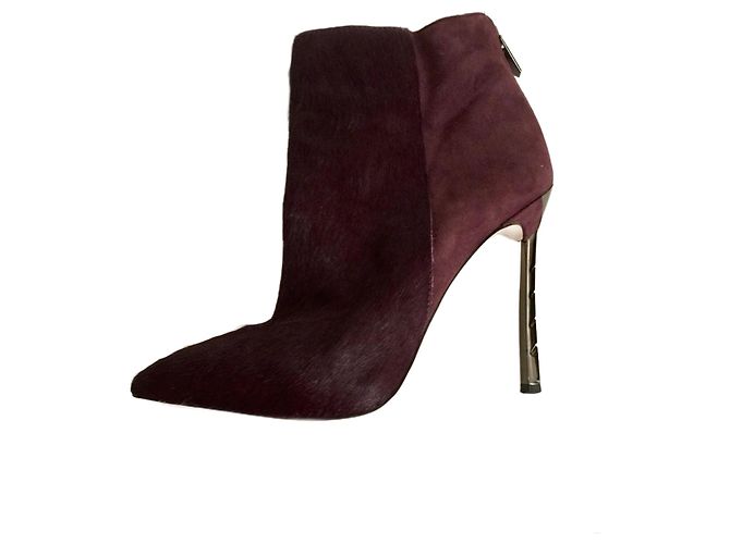 Sam Edelman Superbes bottines à talons hauts bordeaux Violet