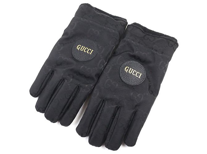 Gucci Skihandschuhe Lederhandschuhe Schwarz
