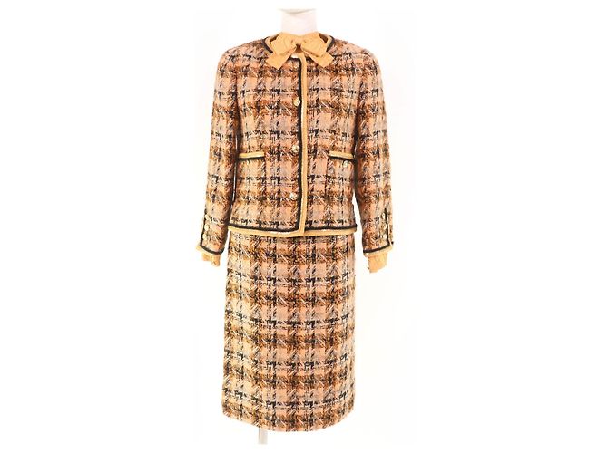 Set di 3 pezzi in tweed Chanel Marrone