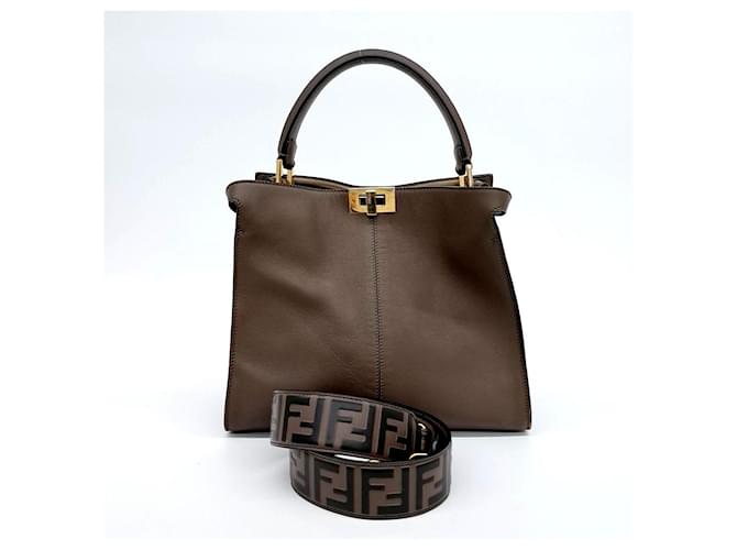 Fendi Peekaboo XLite Medium (10176625) Brown  ref.2486494