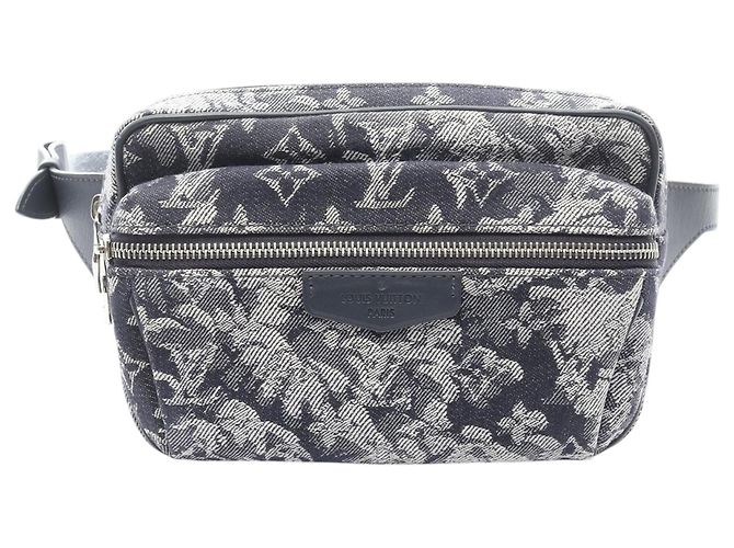 Bumbag da esterno in arazzo monogramma blu Louis Vuitton Blu navy