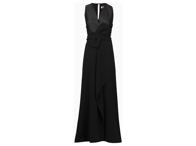 Max Mara dress, Drapée Noire model Circa 2010. Black