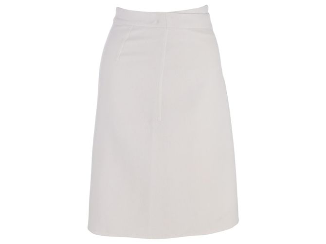 Falda envolvente Hermès en cachemira gris
