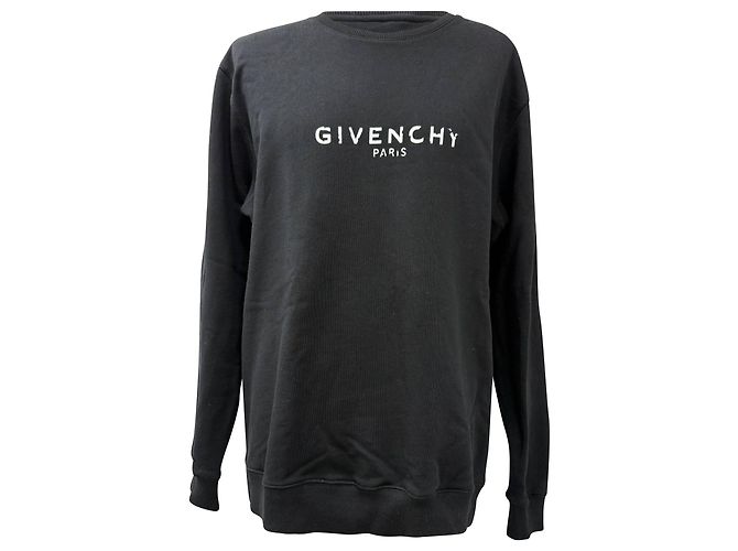 Givenchy Broken Logo Sweatshirt in Black Cotton