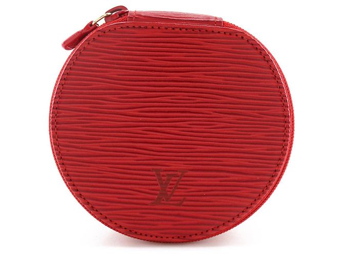 Estuche de Joyas Ecrin Bijoux 10 en Cuero Epi Louis Vuitton Roja