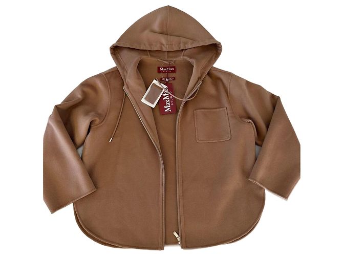 Weekend Max Mara Mina Pullover Wolle Kaschmir Seide Camel Kamel