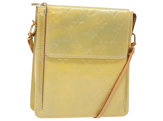 LOUIS VUITTON Bolsa de Accesorios Motto Monogram Vernis Gris M91030 LV Auth ep10575