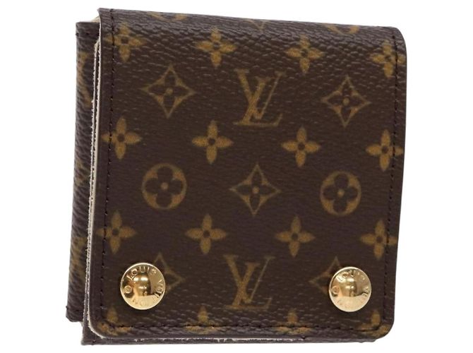 LOUIS VUITTON Monogram Schmuckkästchen Schmuckbox LV Auth 130752V Monogramm