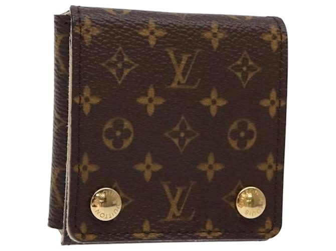 LOUIS VUITTON Monogram Jewelry case Jewelry Box LV Auth 130751V Cloth  ref.2487644