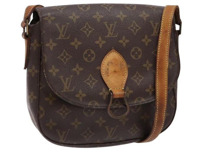 LOUIS VUITTON Bolsa de Ombro Monogram Saint Cloud GM M51242 LV Auth am8972 Monograma