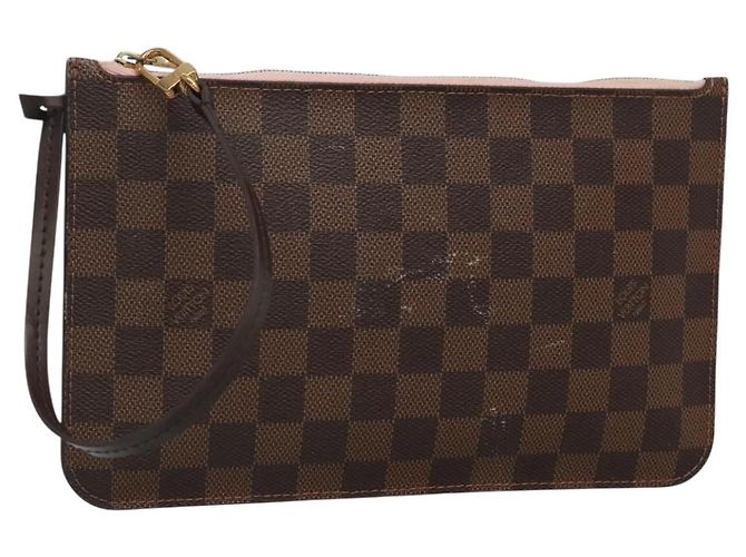 LOUIS VUITTON Neverfull MM Damier Ebene Tasche Authentisch gh698