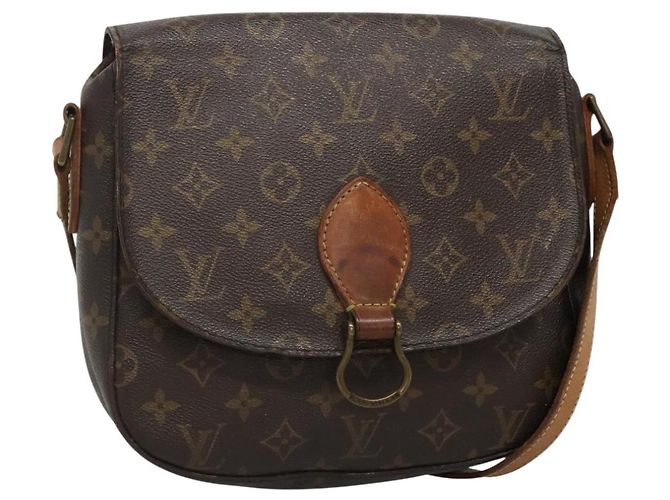 LOUIS VUITTON Bolsa de Ombro Monogram Saint Cloud GM M51242 LV Auth gh551 Monograma