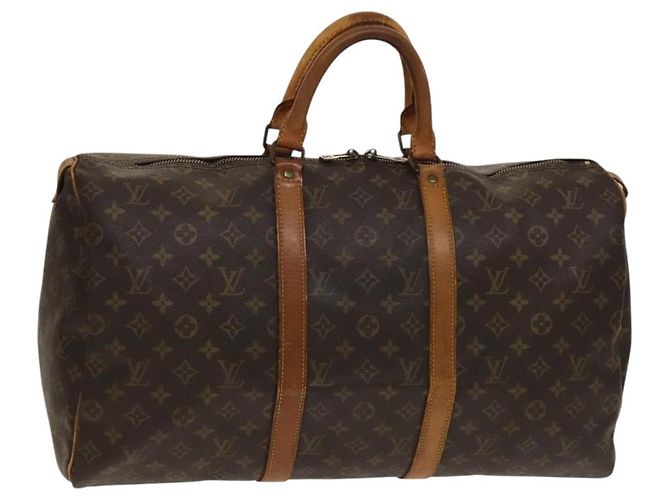 LOUIS VUITTON Bolsa Boston Monogram Keepall 50 M41426 Auth LV 137274 Monograma
