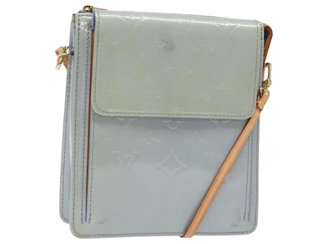 LOUIS VUITTON Monogram Vernis Motto Pouch Lavande M91224 LV Auth BA5520 Patent leather  ref.2488343