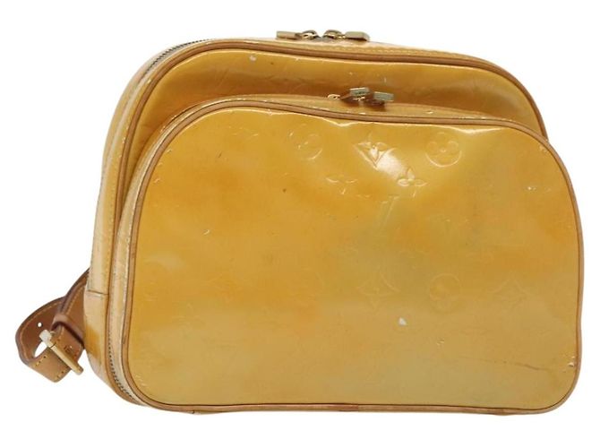 LOUIS VUITTON Monogram Vernis Marley Rucksack Grau M91038 LV Auth bs28557