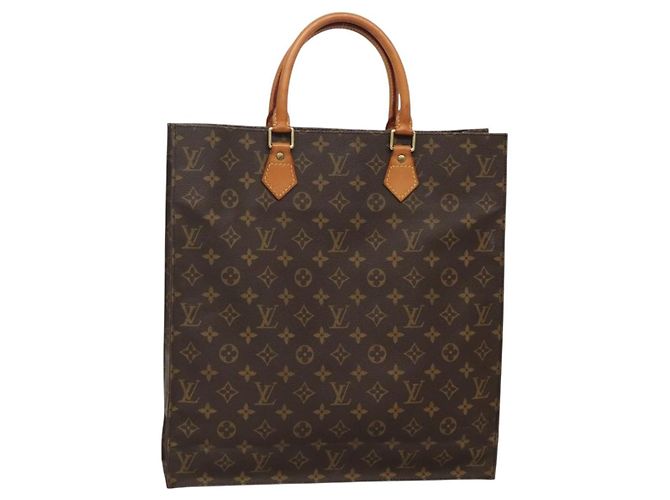 LOUIS VUITTON Bolsa Sac Plat Monogram M51140 LV Auth 141315 Monograma