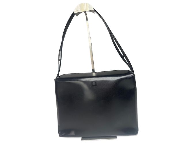 Sac en cuir verni 4G vintage Givenchy noir