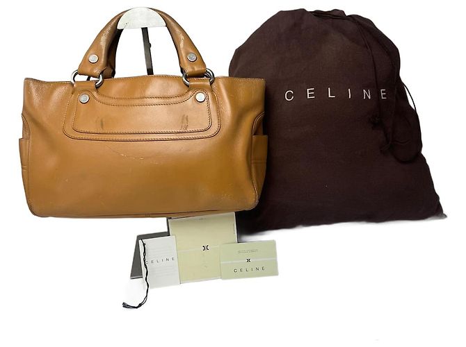Céline Vintage Celine Paris Boogie Bag Camel