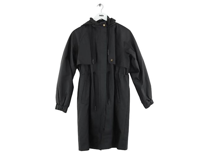 Soeur Black cotton parka