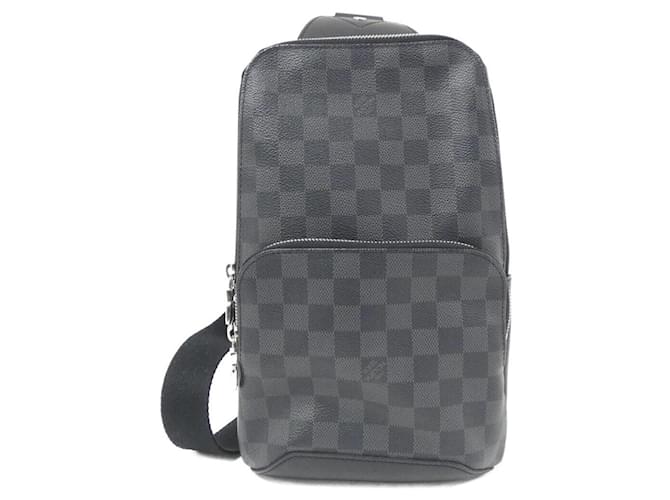 Louis Vuitton Avenue Sling Bag Damier Graphite Shoulder Bag Grey Cloth  ref.2489321