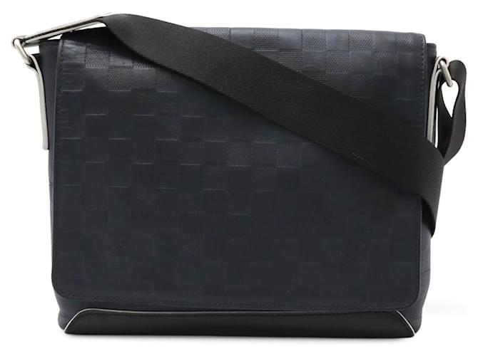 Louis Vuitton District PM Damier Infini Shoulder Bag Blue Leather  ref.2489411