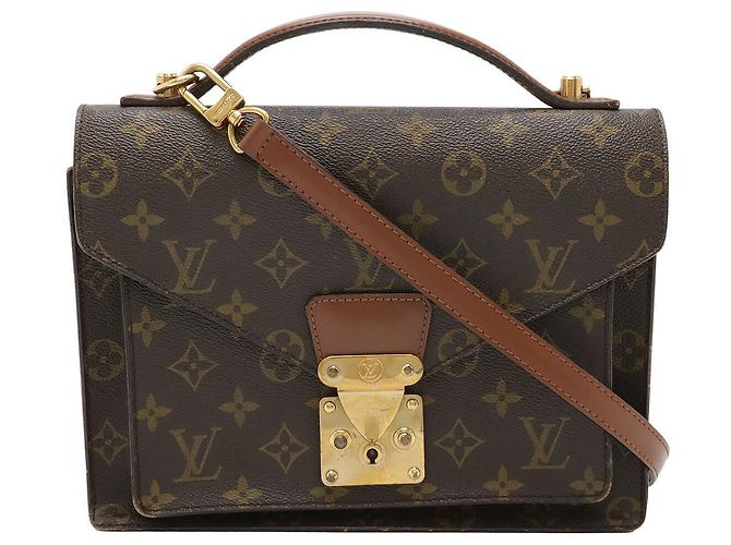 Sac à main Monceau 26 Monogram Louis Vuitton Marron