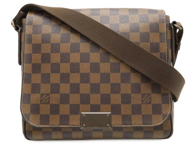 Sac messager PM Damier District Louis Vuitton Marron
